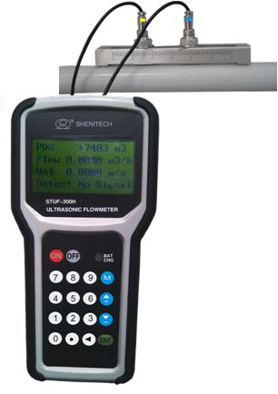 handheld ultrasonic flowmeter for liquid flow